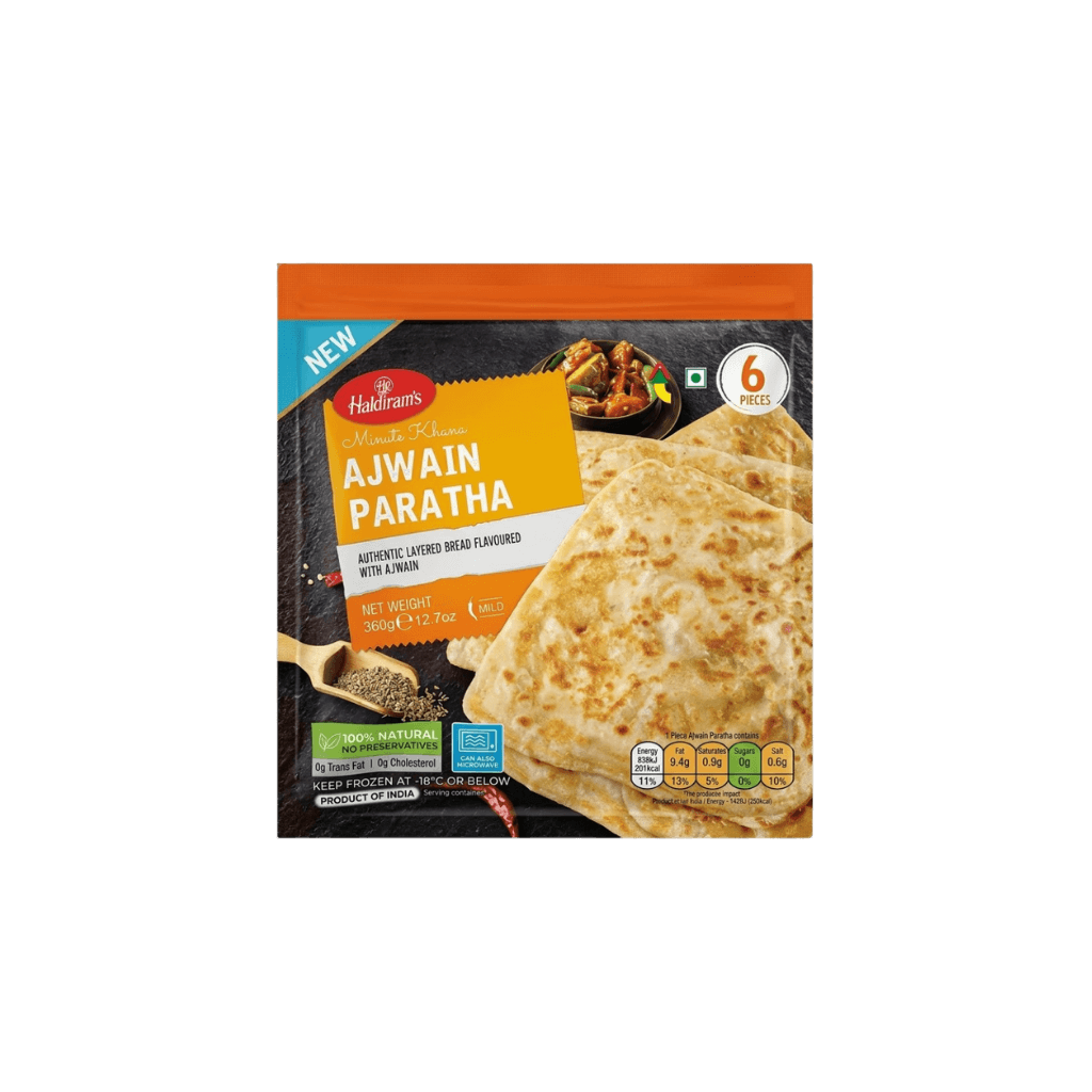 Haldiram's Ajwain Paratha (Mild) 6 pcs buy online USA