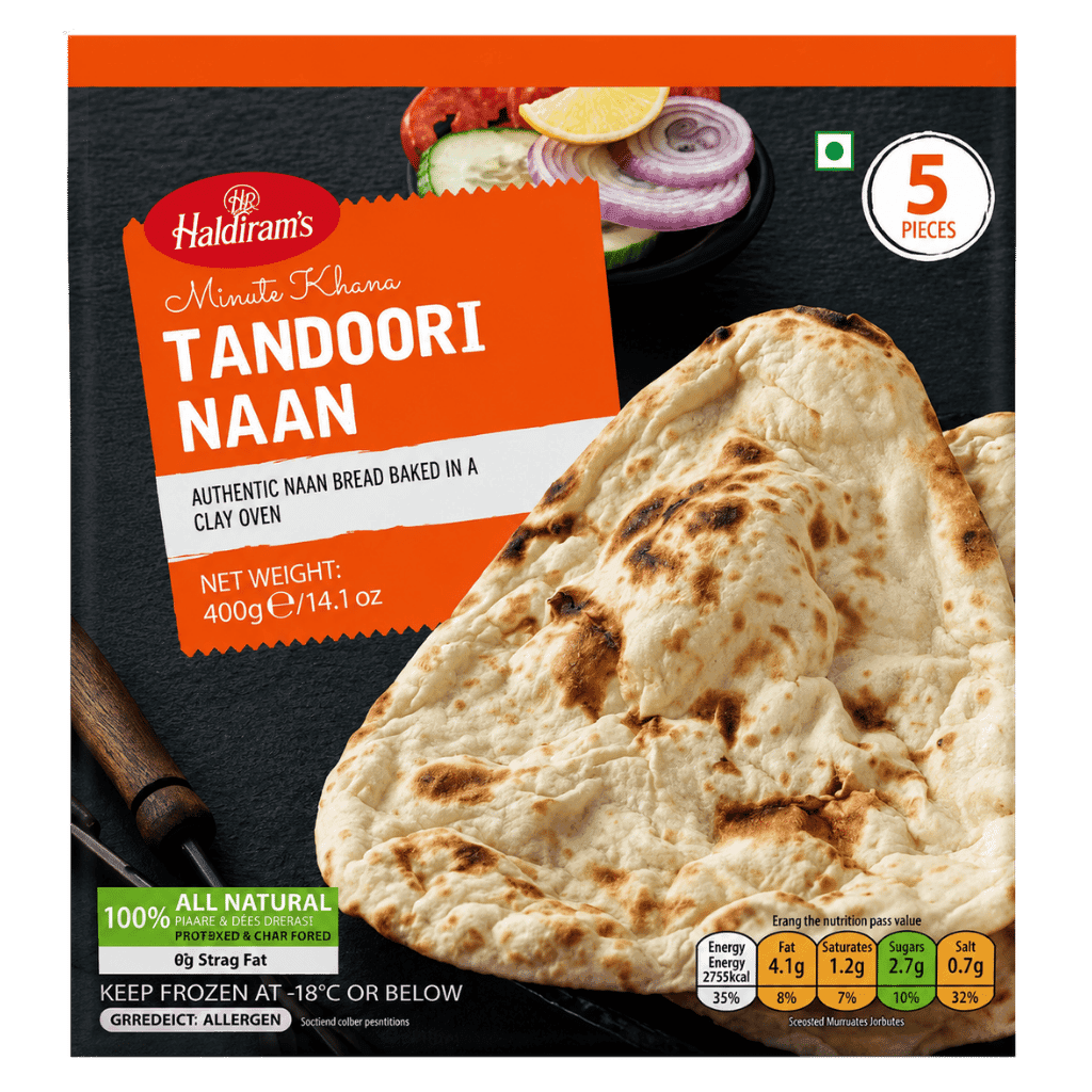 Haldiram's Tandoori Naan 5 pcs buy online USA