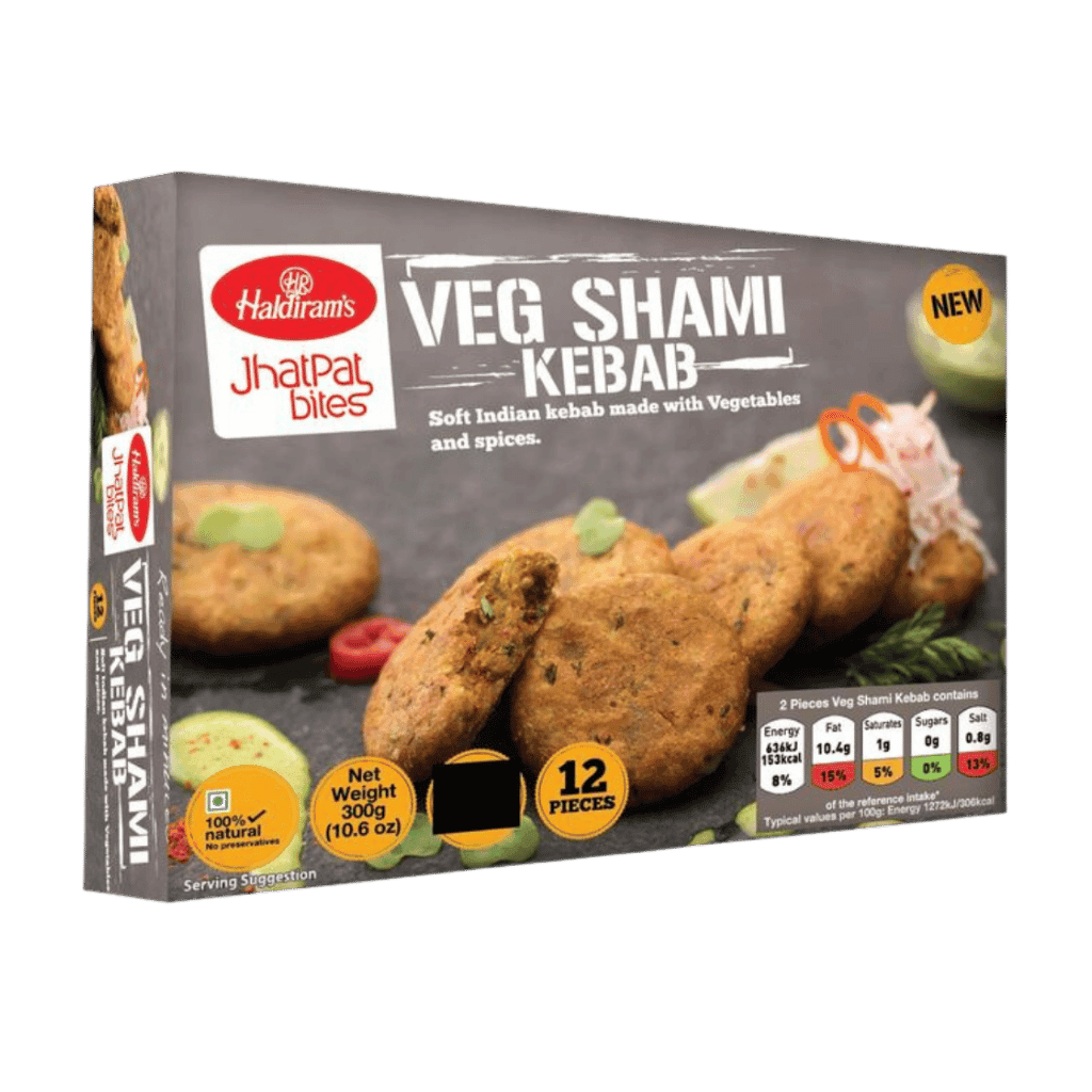 Haldiram's Vegetable Shami Kebab 12 pcs buy online USA