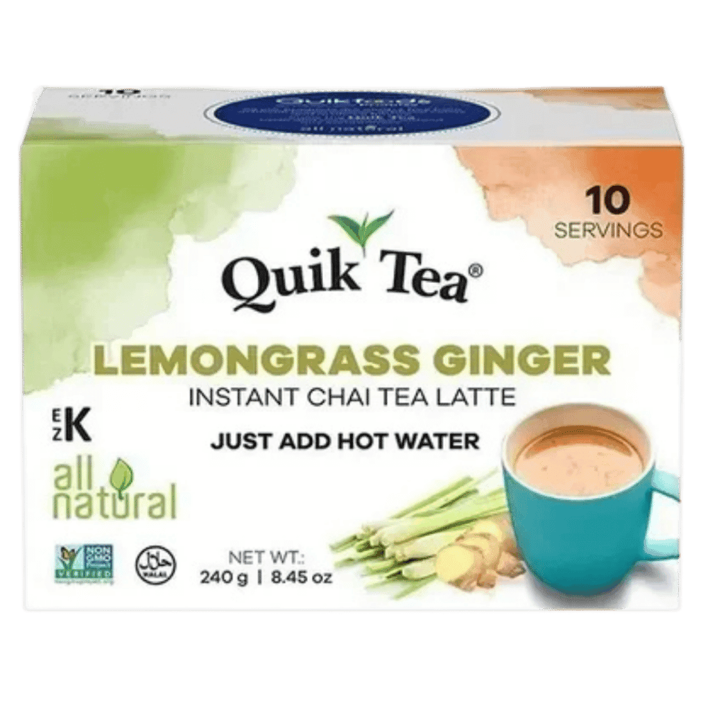 Quik Tea Lemon Grass Ginger Instant Chai Tea Latte 10 servings buy online USA